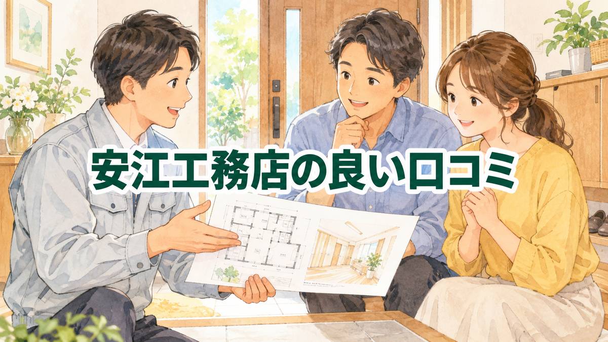 安江工務店の良い口コミ