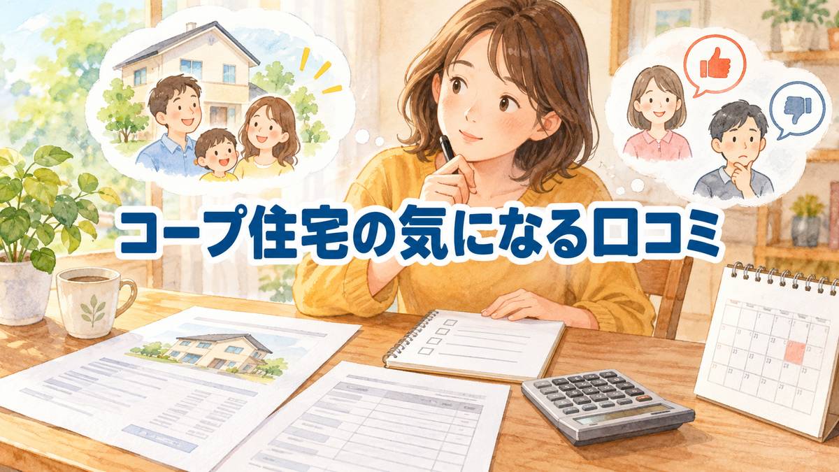 コープ住宅の気になる口コミ