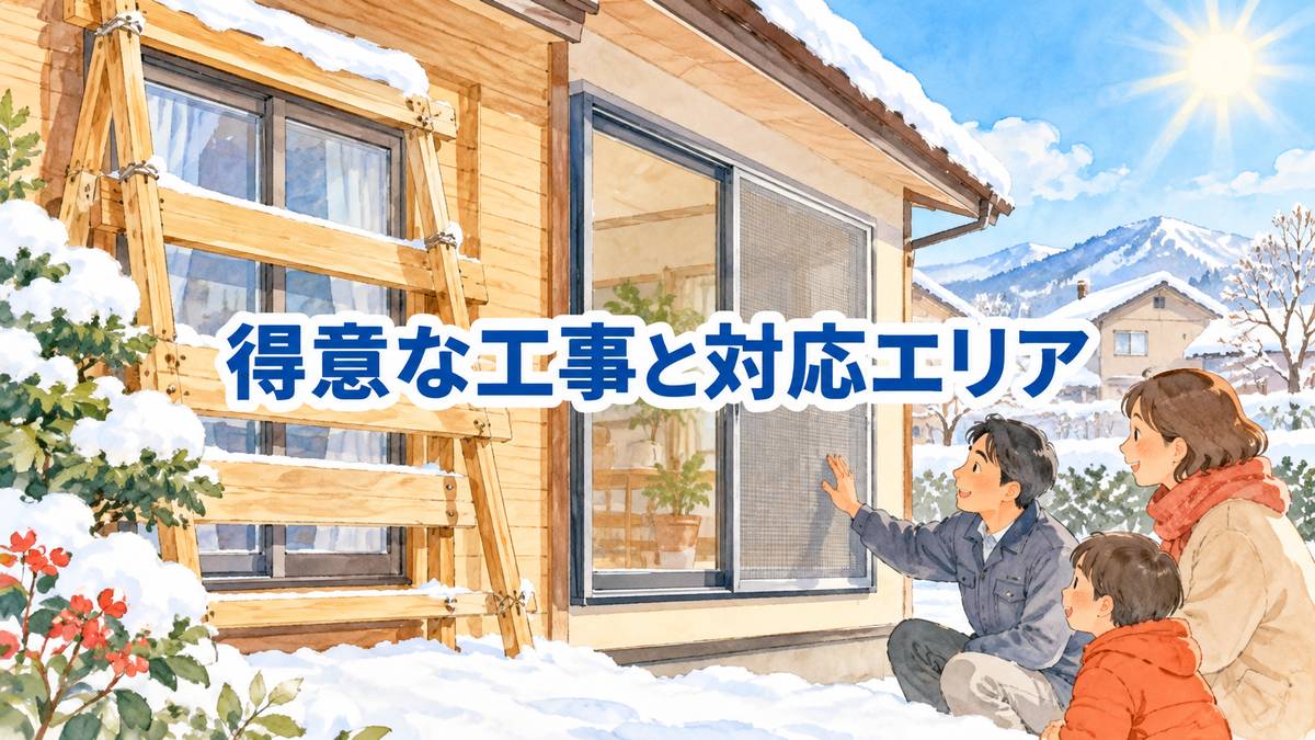 得意な工事と対応エリア