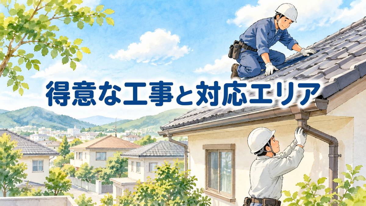得意な工事と対応エリア