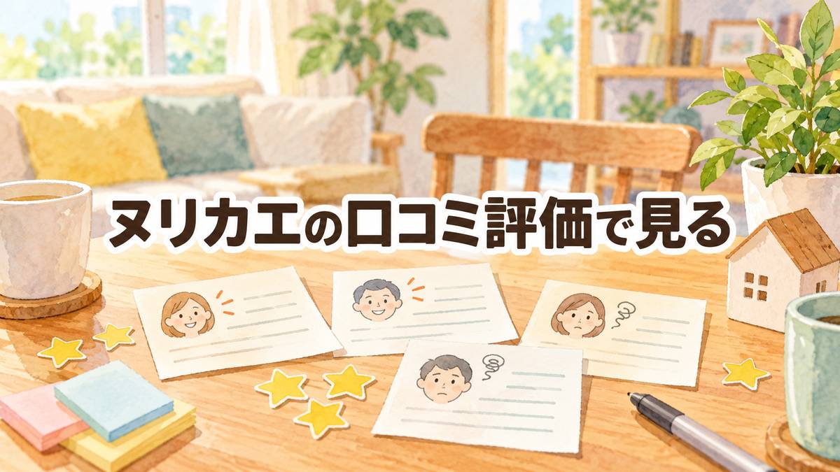 ヌリカエの口コミ評価で見る