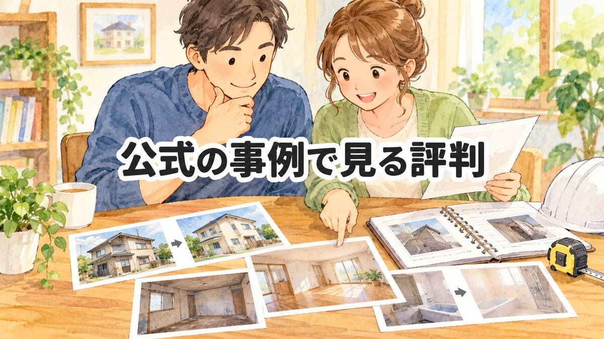 公式の事例で見る評判