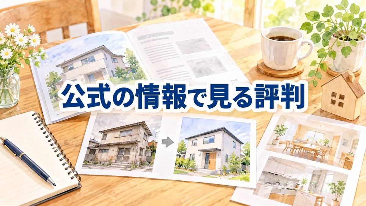 公式の情報で見る評判