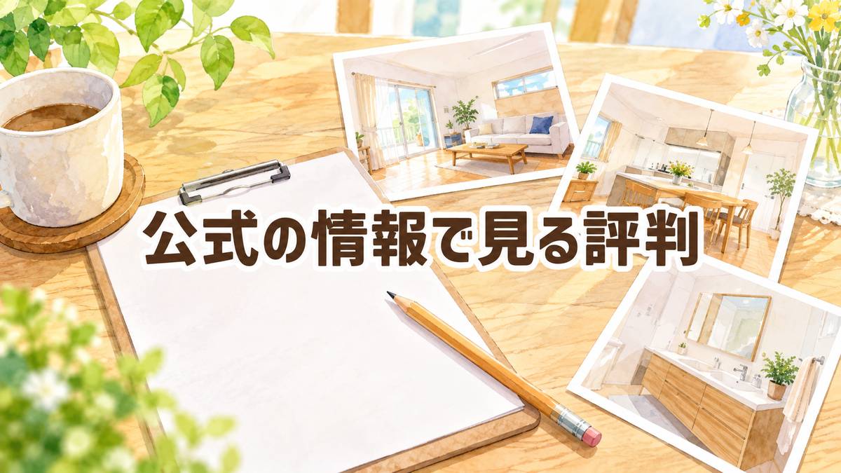 公式の情報で見る評判