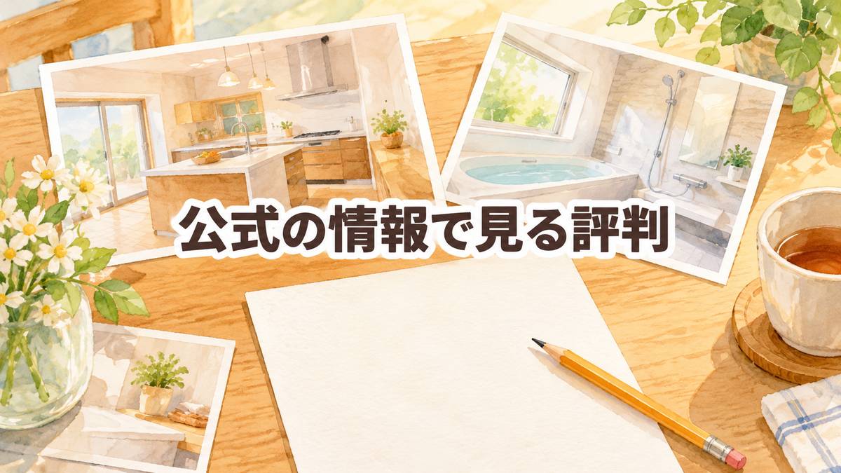 公式の情報で見る評判
