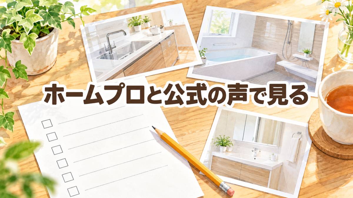 ホームプロと公式の声で見る