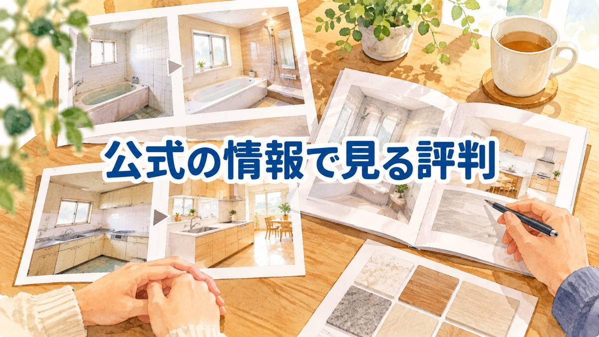 公式の情報で見る評判