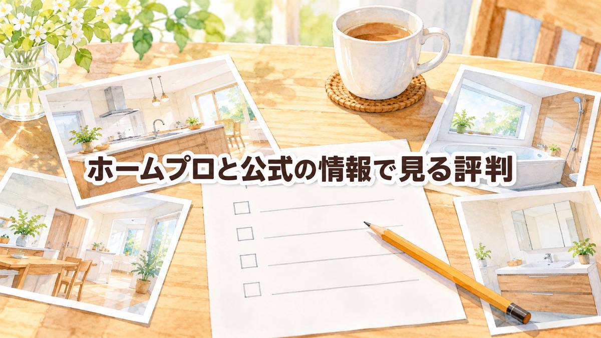 ホームプロと公式の情報で見る評判