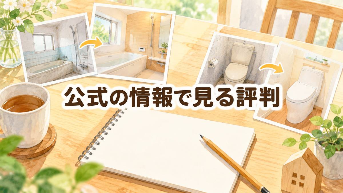 公式の情報で見る評判