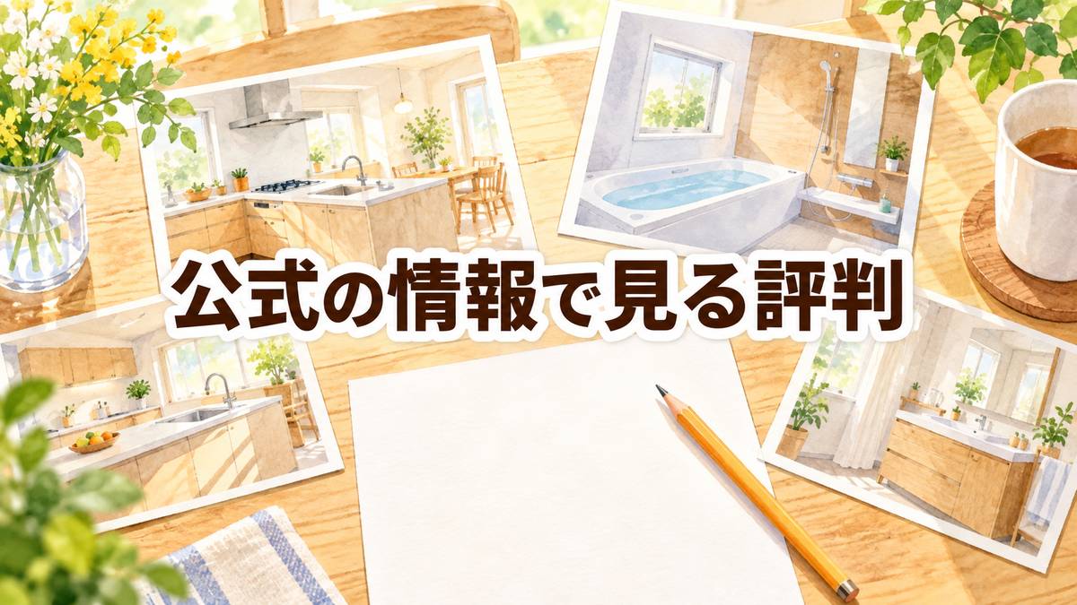公式の情報で見る評判