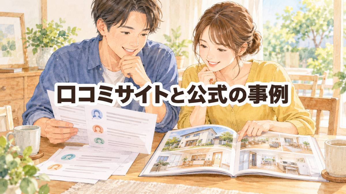 口コミサイトと公式の事例