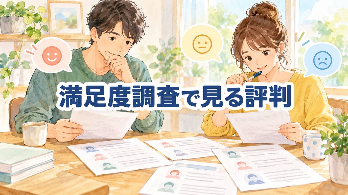 満足度調査で見る評判