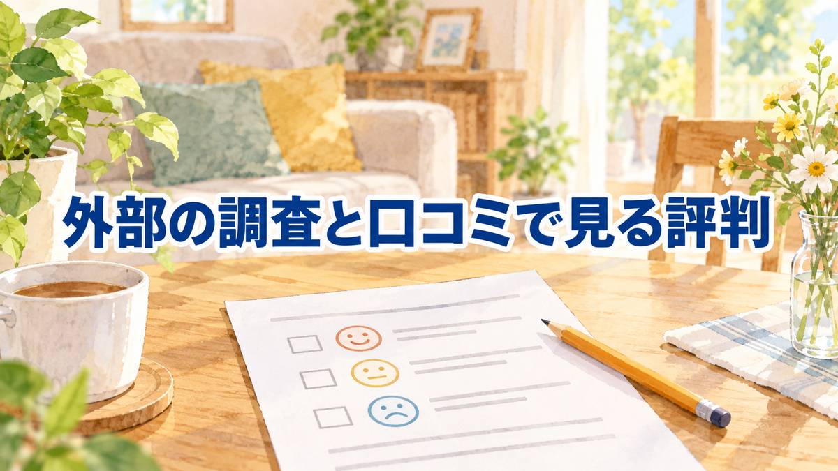 外部の調査と口コミで見る評判