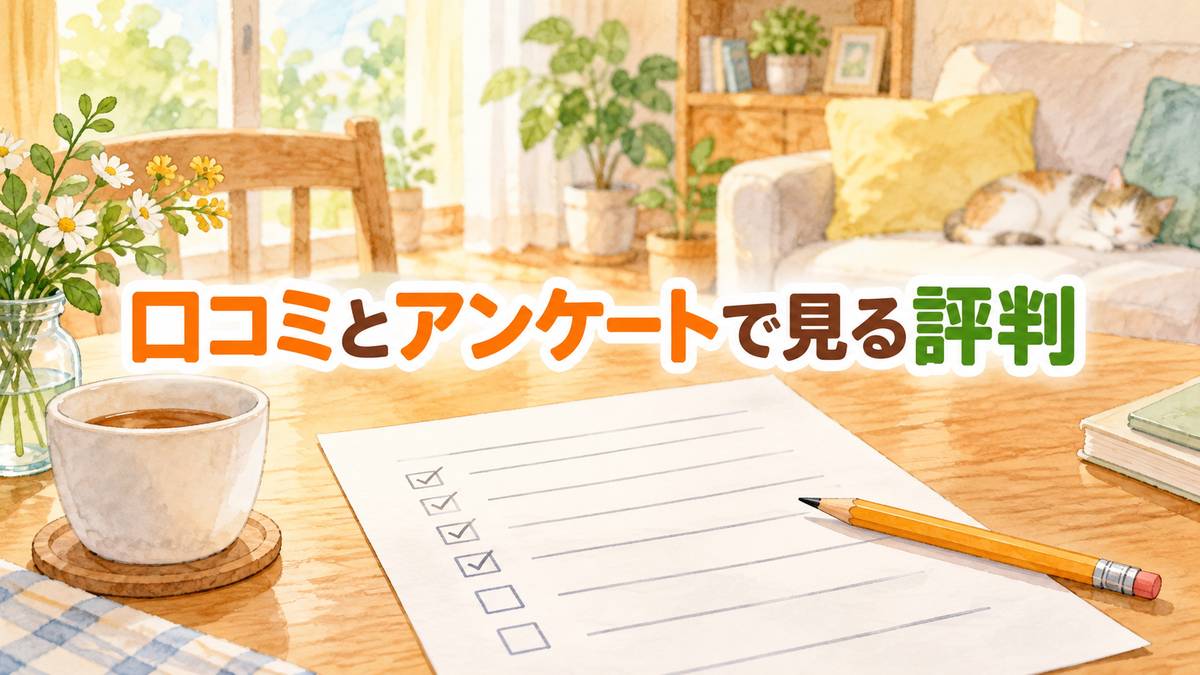 口コミとアンケートで見る評判