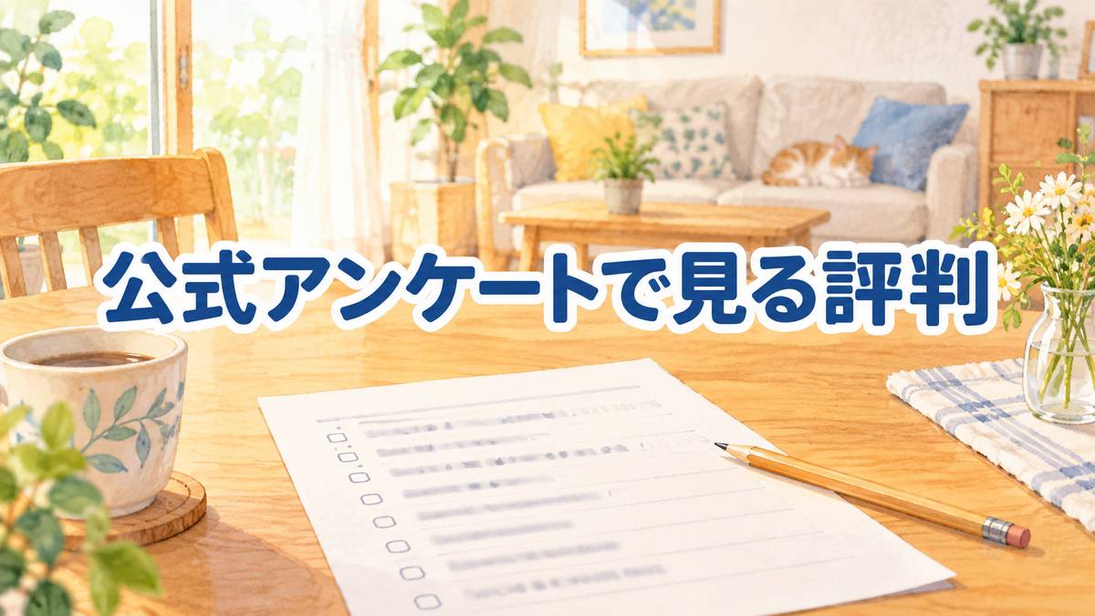 公式アンケートで見る評判