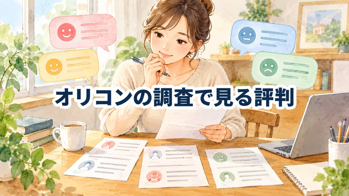 オリコンの調査で見る評判