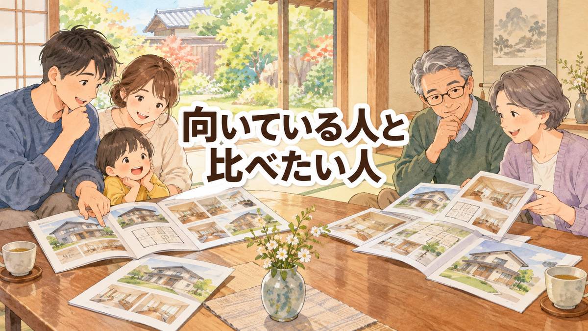 向いている人と比べたい人