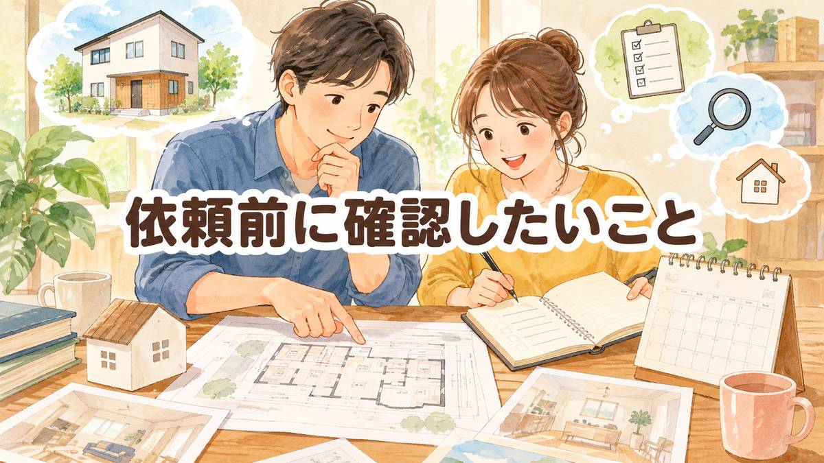 依頼前に確認したいこと