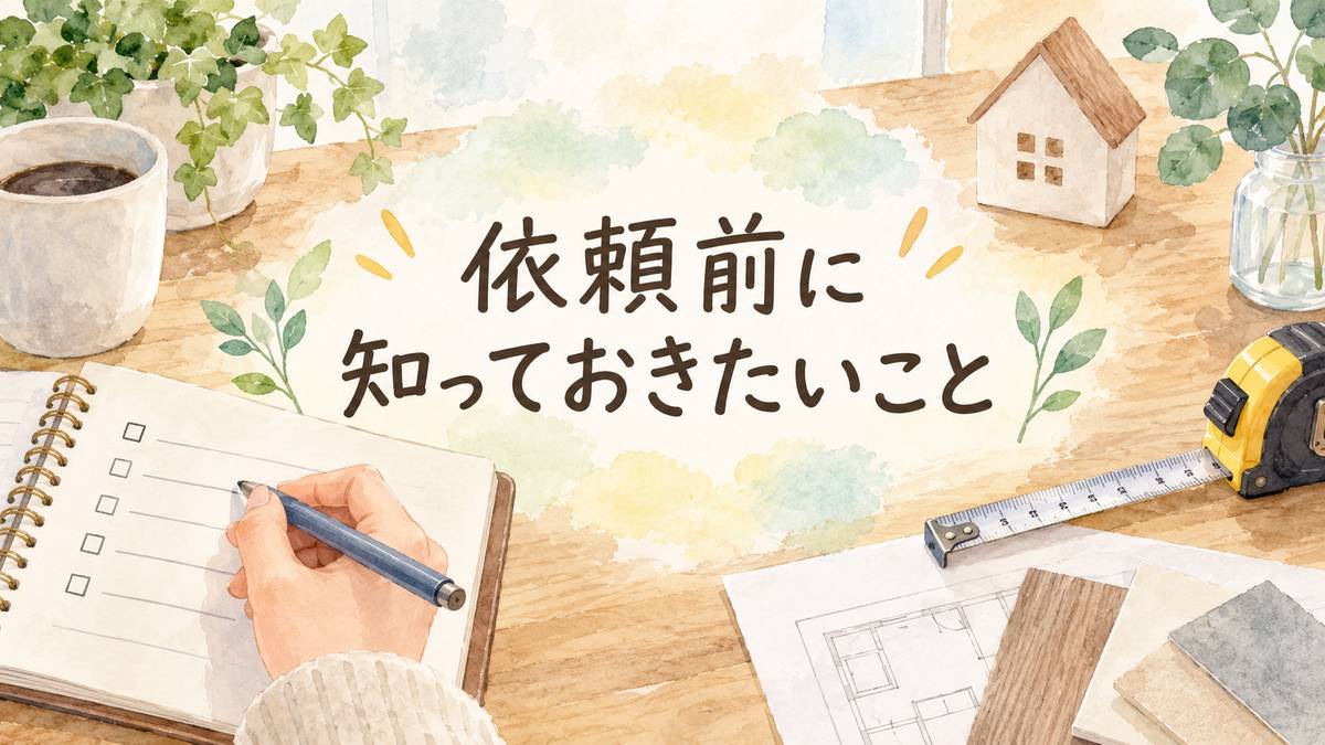 依頼前に知っておきたいこと