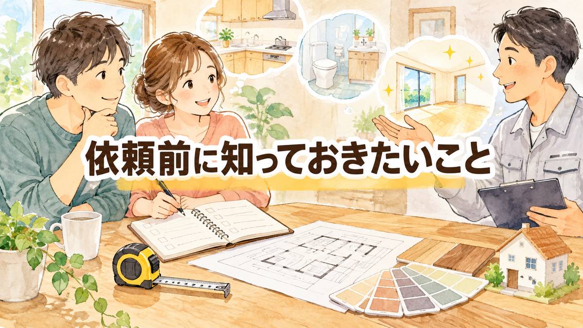 依頼前に知っておきたいこと