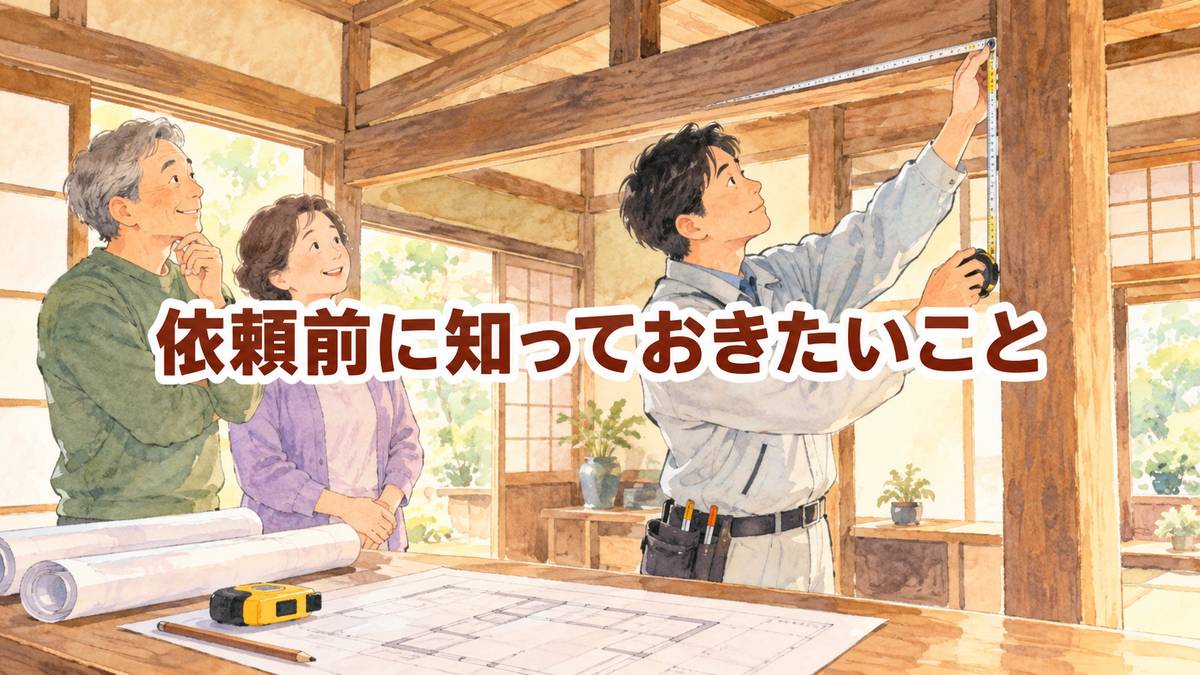 依頼前に知っておきたいこと