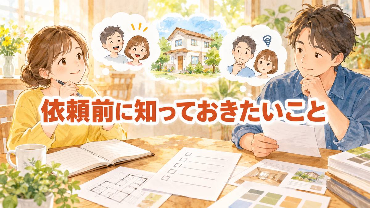 依頼前に知っておきたいこと