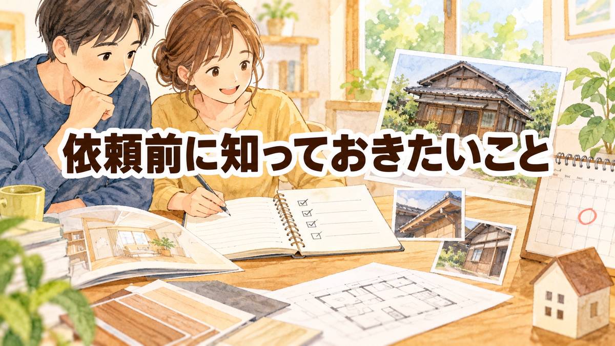 依頼前に知っておきたいこと