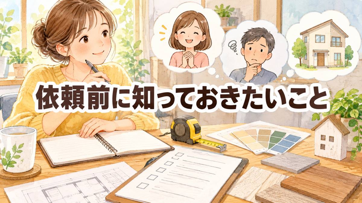 依頼前に知っておきたいこと
