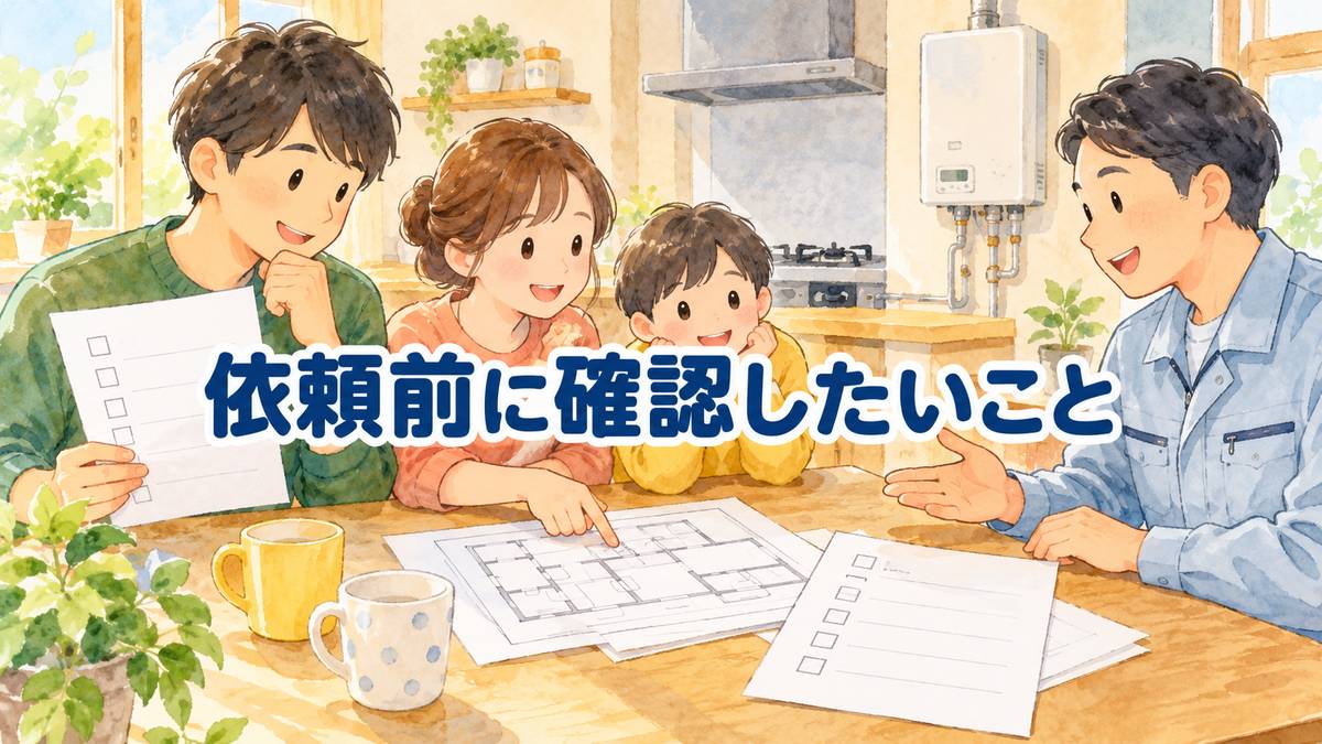 依頼前に確認したいこと