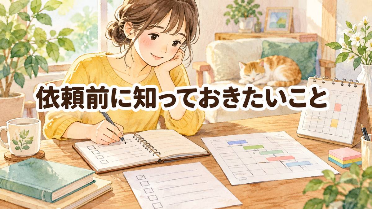 依頼前に知っておきたいこと