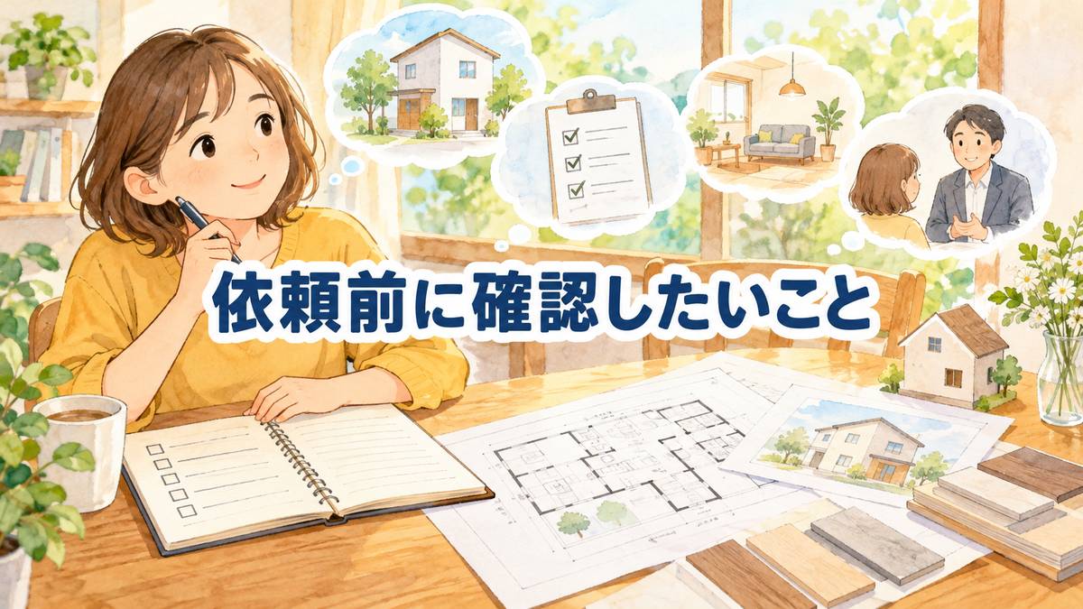 依頼前に確認したいこと