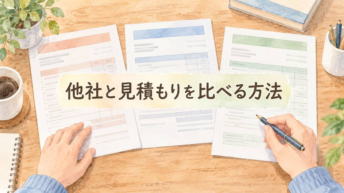 他社と見積もりを比べる方法