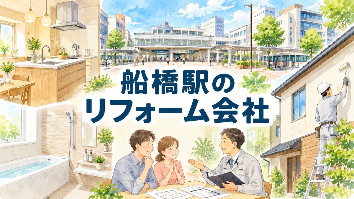 【船橋駅】近くのリフォーム会社8選｜駅からの距離と対応工事で比べる