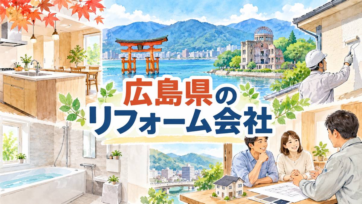 【広島県】地元のリフォーム会社7選｜市区町村や駅からも探せる