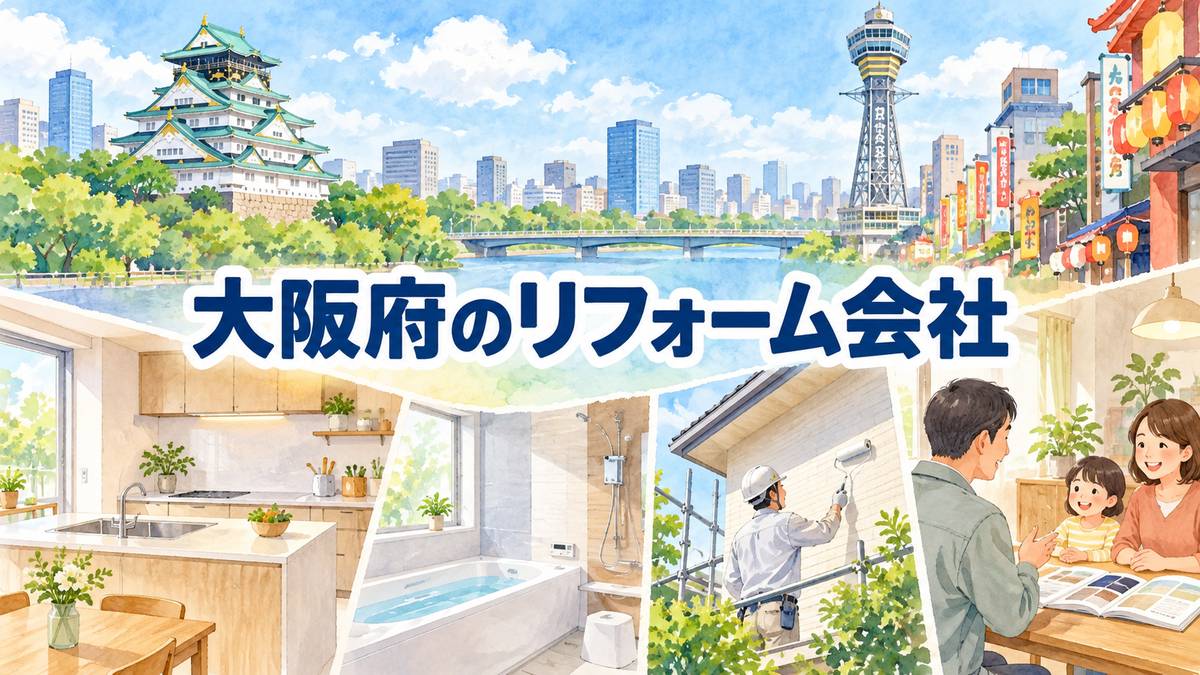 【大阪府】地元のリフォーム会社9選｜市区町村や駅からも探せる