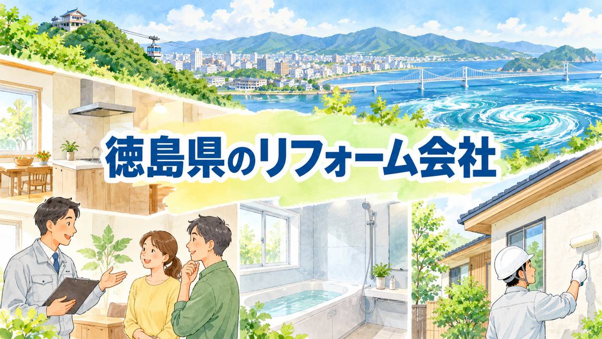 【徳島県】地元のリフォーム会社7選｜市区町村や駅からも探せる