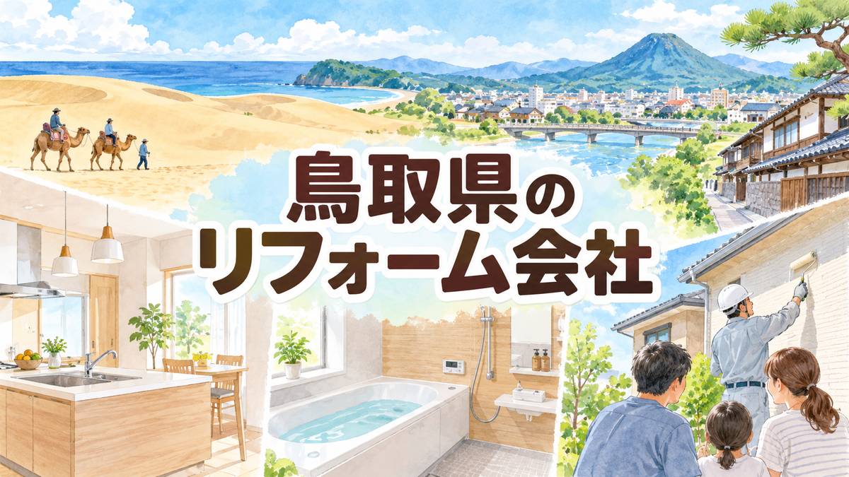 【鳥取県】地元のリフォーム会社7選｜市区町村や駅からも探せる