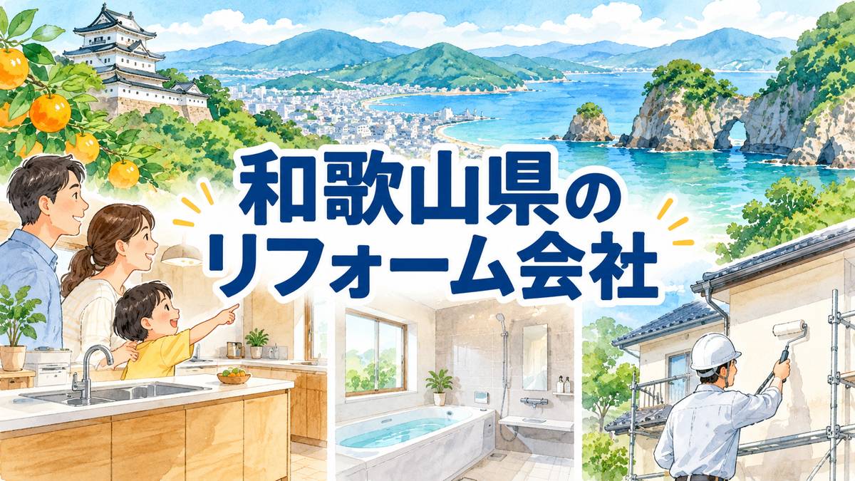【和歌山県】地元のリフォーム会社8選｜市区町村や駅からも探せる